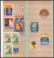 Worldwide, Stock of Cinderellas, Non-Postal Stamps, Labels, Advertising, Charity, Propaganda (#409B)