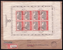 1941 General Government, Germany, Registered Cover Warsaw - Cologne (Mi. 65)