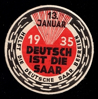 1935 'The Saar is German for all Time', German Propaganda, Cinderella