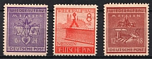 1945 Meissen, Germany Local Post (Mi. 36 D - 38 D, Full Set)