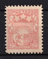 1927-33 20s Latvia (Mi. 121 IIb, Flesh Color, Variety of Color, CV $50)