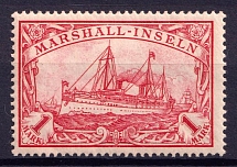 1901 1M Marshall Islands, German Colonies, Kaiser’s Yacht, Germany (Mi. 22)