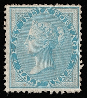 1856-64 1/2a East India, British Colonies (SG 38, CV $160)