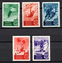 1949 Sport in the USSR, Soviet Union, USSR, Russia (Zv. 1377 - 1380, Full Set, MH/MNH)