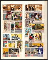 Germany, Stock of Cinderellas, Non-Postal Stamps, Labels, Advertising, Charity, Propaganda (#441)