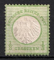 1872 1/3kr German Empire, Germany (Mi.2 a, Canceled, CV $70)