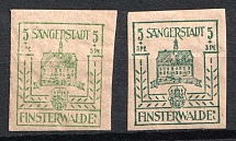 1946 5+5pf Finsterwalde, Germany Local Post (Mi. 3 a, 3 b, CV $20)