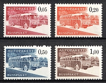 1963 Finland, Car Parcel Stamps (Mi. 10 - 13, Full Set, CV $40, MNH)