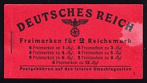 1941 NOT Compete Booklet with stamps of Third Reich, Germany, Excellent Condition (Mi. MH 48)