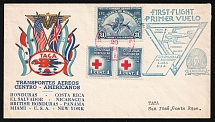 1943 Honduras, First Flight Honduras - Costa Rica, Airmail cover, Tegucigalba - San Jorse, franked by Mi. 407