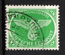 1944 Third Reich, Military Mail, Field Post, Feldpost, Germany (Mi. 4, Canceled, CV $340)