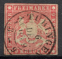 1859-60 Wurttemberg Germany (CV $100, Cancelled)