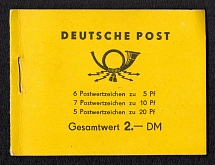 1957 Booklet with stamps of German Democratic Republic, Germany in Excellent Condition (Mi. 2 a 1, 6 x Mi. 577, 6 x Mi. 578, 5 x Mi. 580, CV $200)