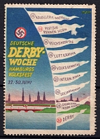 1935 'Derby-Woche' Sports Week, Hamburg, Third Reich, Germany, Nazi Propaganda, Swastika