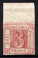 1900 3pf Dresden Courier Post, Germany (CV $65)