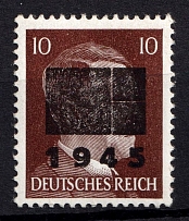 1945 10pf Netzschkau-Reichenbach (Saxony), Germany Local Post (Mi. 7 II b, CV $650, MNH)