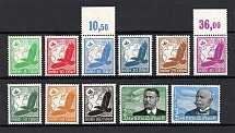 1934 Third Reich, Germany Airmail (Mi. 529-539, Full Set, CV $970, MNH)