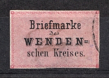 1863-67 Wenden, Russian Empire (Canceled, Signed)
