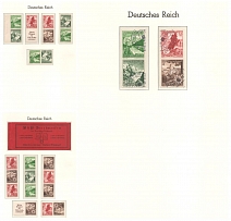1938 Third Reich, Germany, Tete-beche, Se-tenants, Zusammendrucke (High CV)