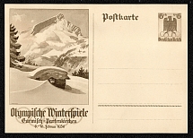 1935 Winter Olympics Depicted is an Alpine peak