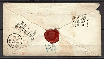 1851 Cover from Moscow to Chomerac, France (Dobin 3.05 - R4, Dobin 8.02 - R5)