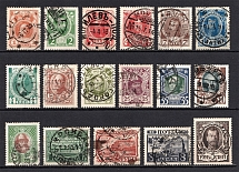 1913 Romanovs, Russia, Collection of Readable Postmarks, Cancellations (Full Set)