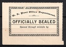 1895 Post Office Seals, United States, USA (Scott LOX11, Black)