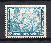 1933 20pf Third Reich, Germany (Mi.505A, Perf. 14x13, Signed, CV $1,950, MNH)