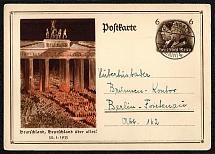 1934 Postally used card Posted 2 June in Offenbach am Main