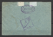 1915 Cover of a Simple International Letter Warsaw-Paris, Censorship of Petrograd Rare