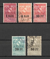 Baden Germany Revenue stamps Fiscal Tax (Cancelled)