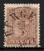 1863 24Sk Norway (Mi. 10, Used, CV$120)