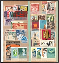 Worldwide, Stock of Cinderellas, Non-Postal Stamps, Labels, Advertising, Charity, Propaganda (#413B)