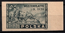 1945 Republic of Poland (Fi. 374 nz, Mi. 407 U, Full Set, Imperforate, Margin, CV $110, MNH)