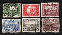 1928 Latvia (Perforated, Full Set, Canceled, CV $25)