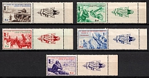 1942 French Legion, Germany (Mi. VI Zf - X Zf, Coupons on the Right, Margins, Full Set, CV $80, MNH)