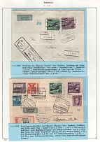 1929 Czechoslovakia, Carpahto-Ukraine territory Postal History, Airmail, Registered, Two Covers