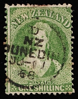 1862-64 1S New Zealand (SG 80, Canceled, CV $600)