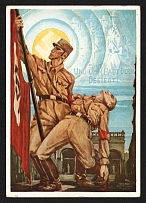 1938 'And you have won after all!', Propaganda Postcard, Third Reich Nazi Germany