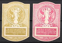 1915 Exhibition, San Francisco, United States, Stock of Cinderellas, Non-Postal Stamps, Labels, Advertising, Charity, Propaganda