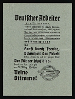 1936 Zeppelin 'Hindenburg', Third Reich Propaganda, Germany