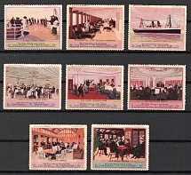 SS Great Northern Company, Ships, Fleet, United States, Stock of Cinderellas, Non-Postal Stamps, Labels, Advertising, Charity, Propaganda