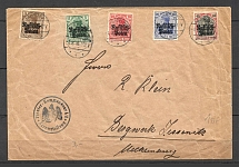 1916 Germany occupation of Poland cover with full set stamps