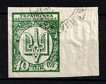 1918 40 Шагів Ukraine (NOVOBELITSA MOGILEV Postmark)
