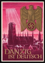1939 Return of Danzig to the Reich 'Danzig is German', Third Reich, Germany, Postal Card (Special Cancellation)