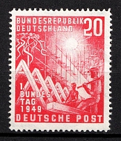 1949 20pf German Federal Republic, Germany (Mi. 112, CV $70, MNH)