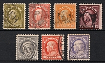 1912-14 Regular Issue, United States, USA (Scott 414 - 418, 420, 421, Used, CV $70)