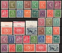 1921-22 Weimar Republic, Germany (Mi. 158 - 176, 177 - 196, Full Sets, CV $100)