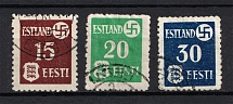 1941 Occupation of Estonia, Germany (Signed, Full Set, Canceled, CV $70)