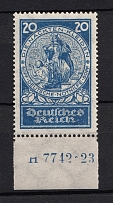 1924 20pf Third Reich, Germany (Control Number, CV $60)